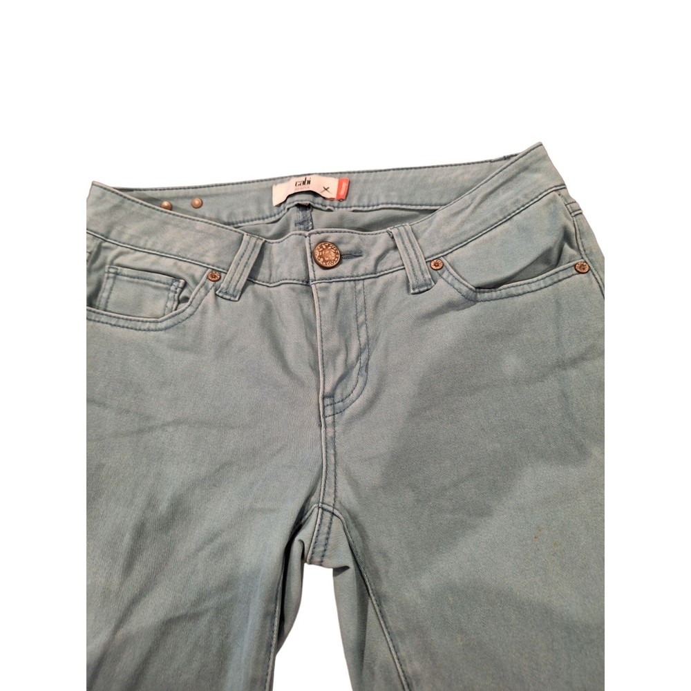 CAbi Teal Color Skinny Jeans Size 4